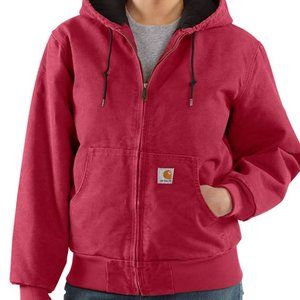 Red canvas Carhartt coat, like new